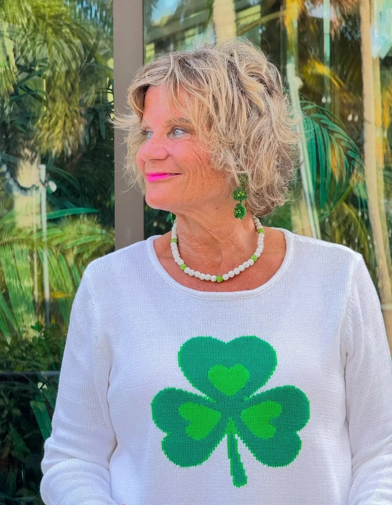ST PATRICKS BLING NECKLACE