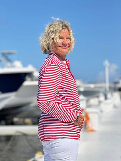 REGATTA RED STRIPE JACKET