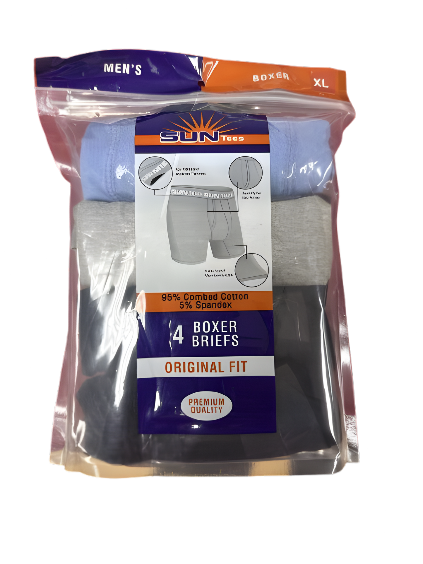 Boxer Brief Assorted Colors 4pc Pack