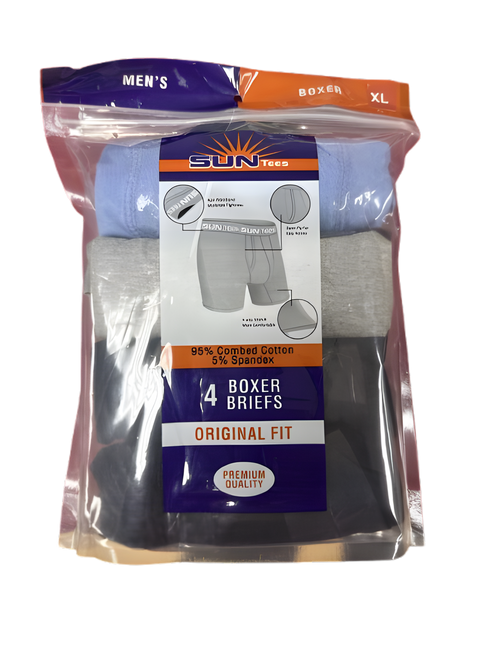 Boxer Brief Assorted Colors 4pc Pack
