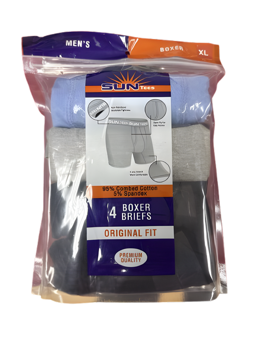 Boxer Brief Assorted Colors 4pc Pack