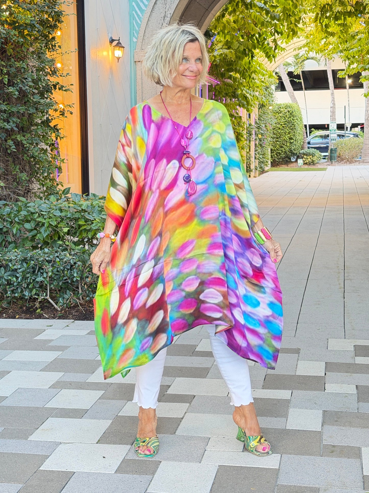 Painted Ovals Modal Kaftan