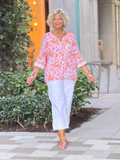 MANDARIN MULT FASHION TOP
