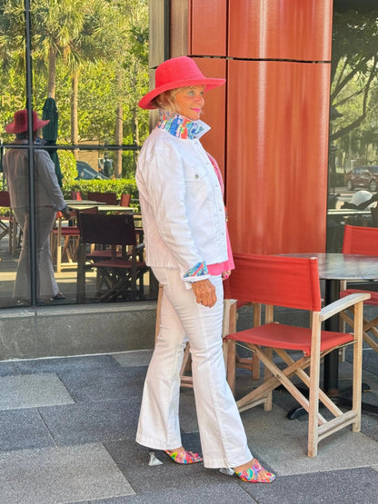 NEXT LEVEL WHITE FLARE JEANS