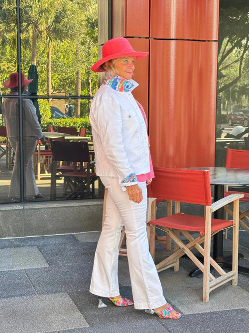 NEXT LEVEL WHITE FLARE JEANS