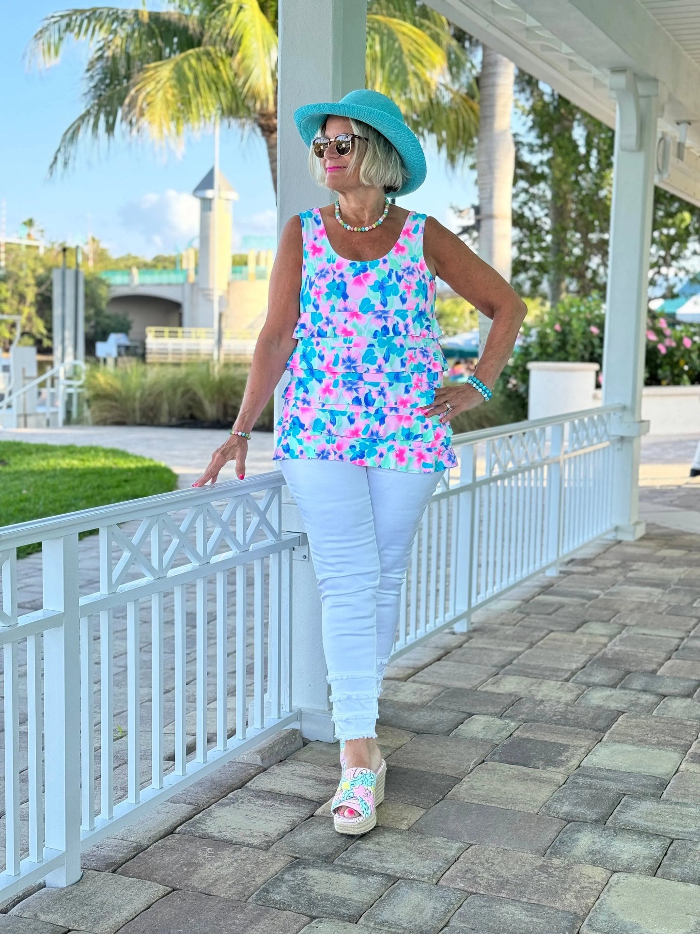 PINK PETALS CHA CHA TANK