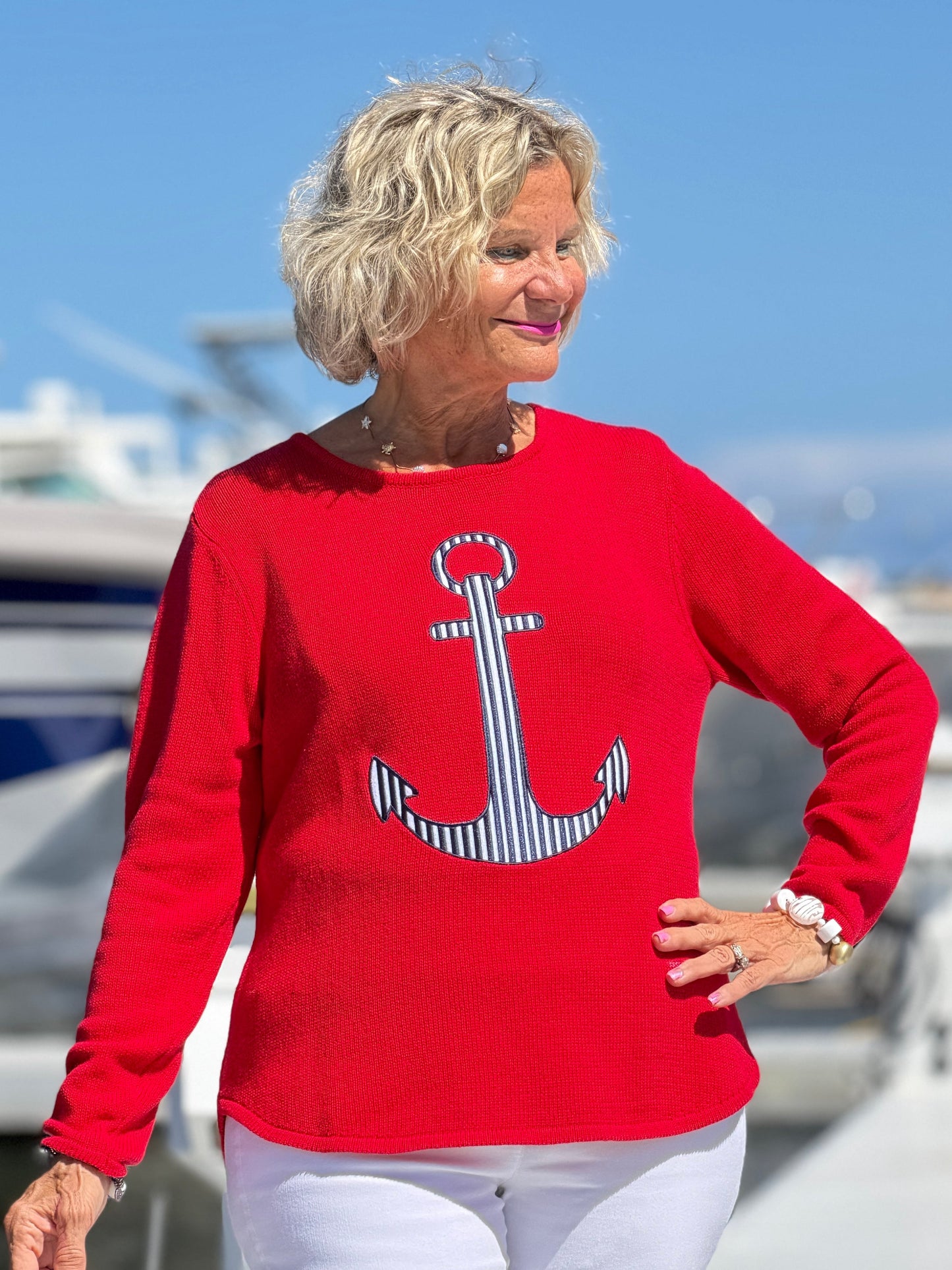 NAUTICAL STRIPE SWEATER