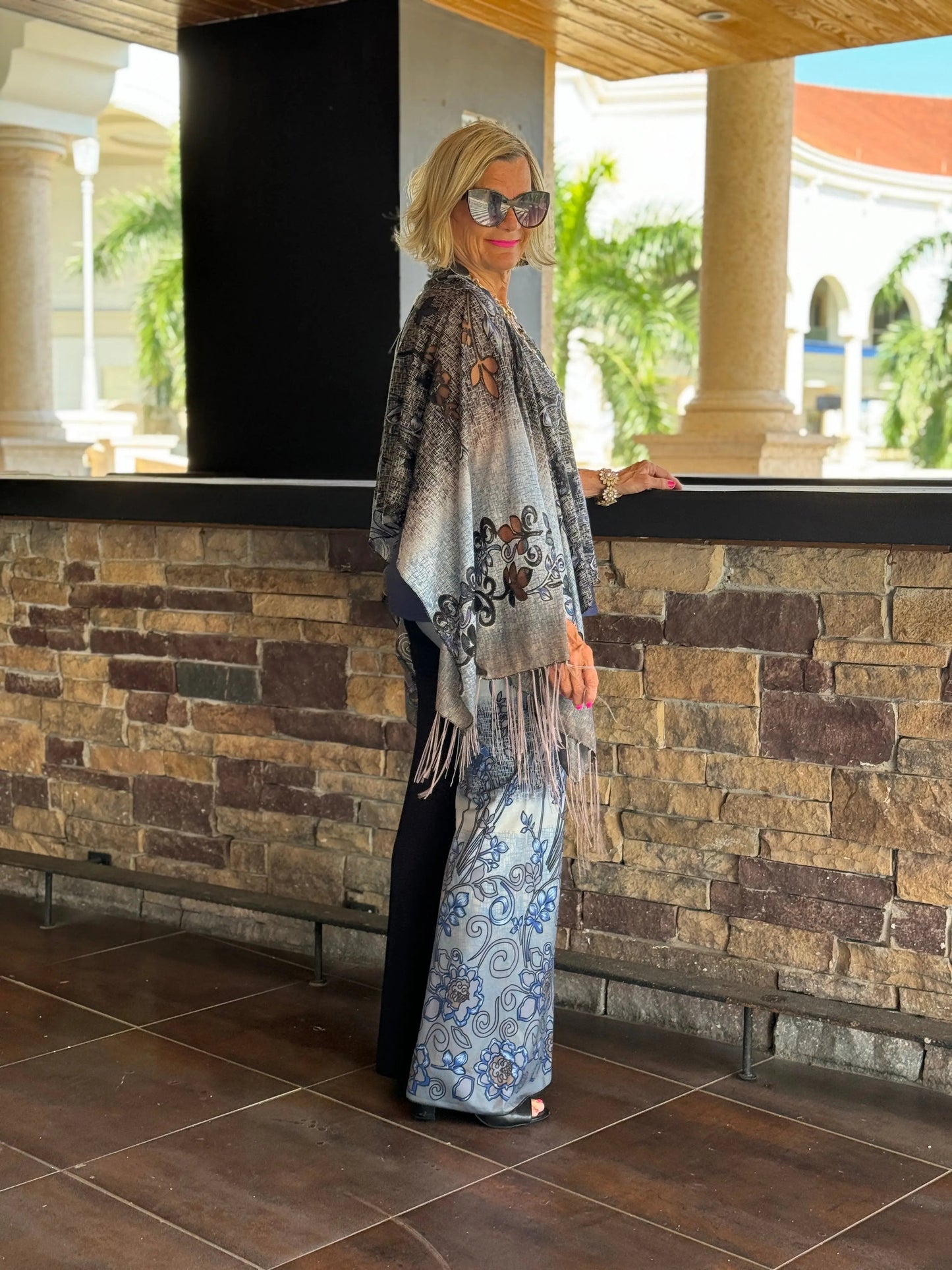 SOUTHERN NAVY DAY PALAZZO