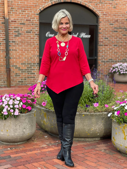 LULU-CRIMSON ASYMMETRIC TOP