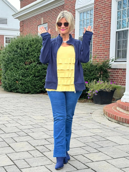 NAVY FULL ZIPPER