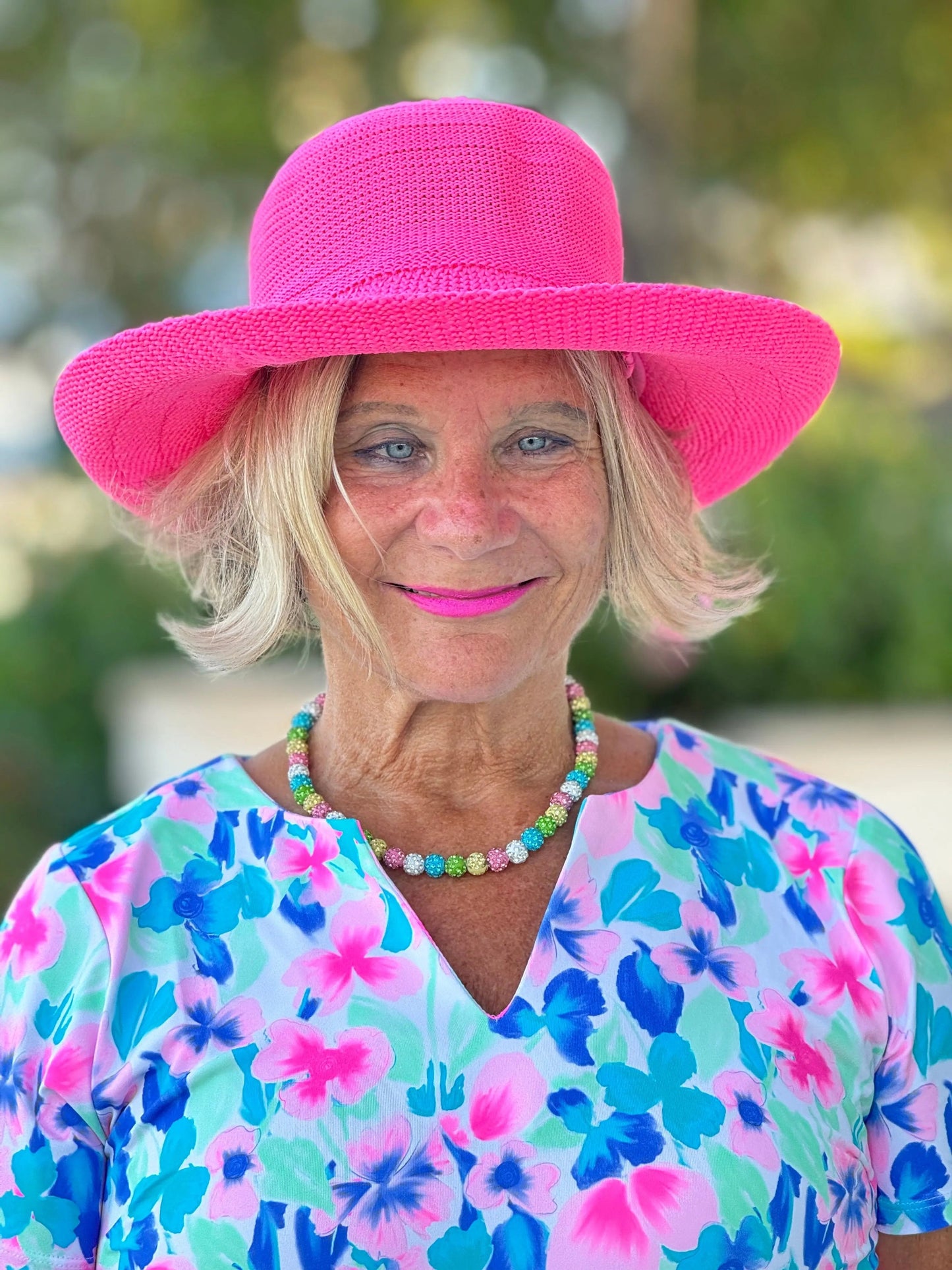 PINK PETALS SHORT SLEEVE TOP