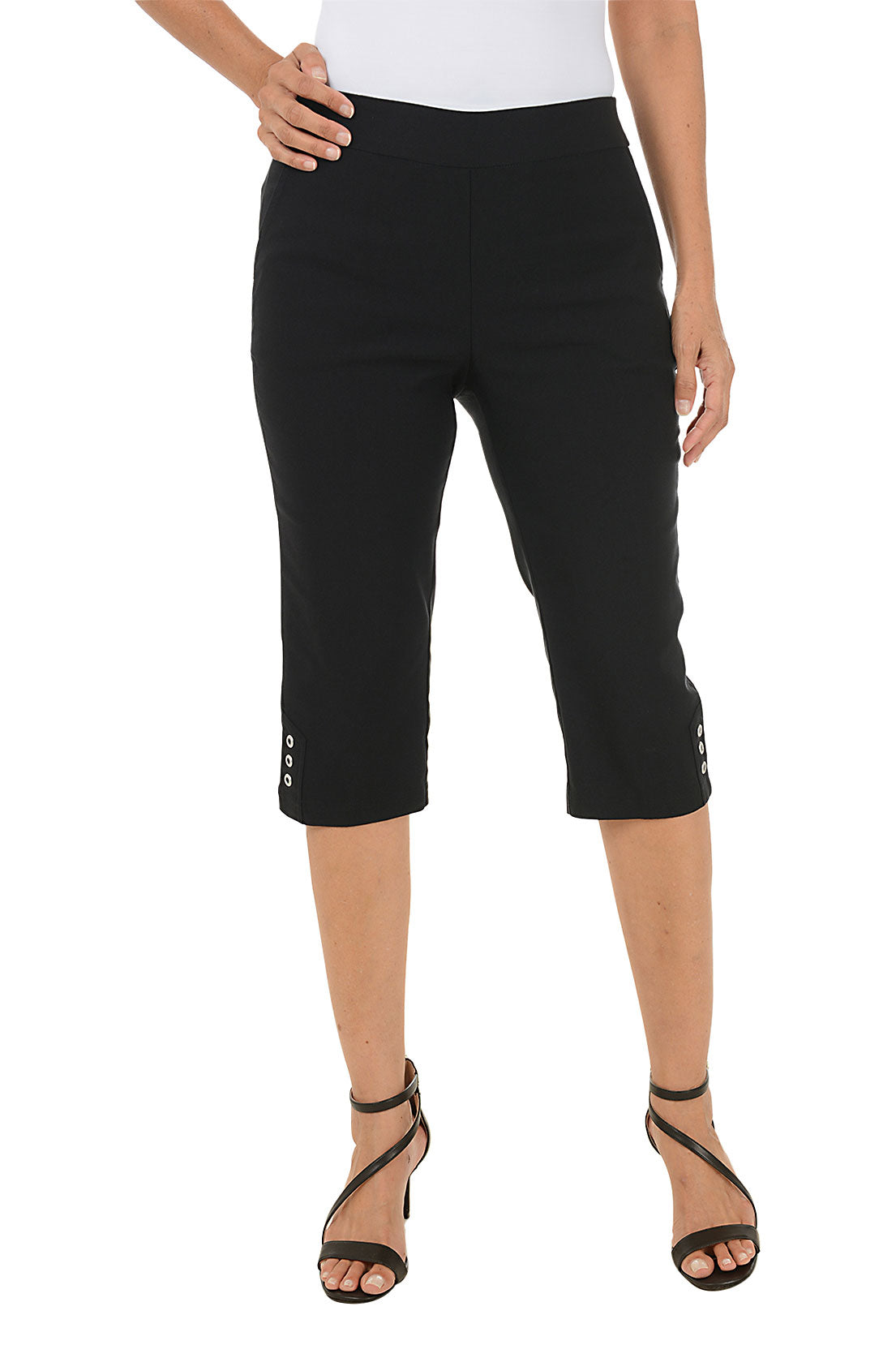 Triple Grommet Hem Clamdigger Pant