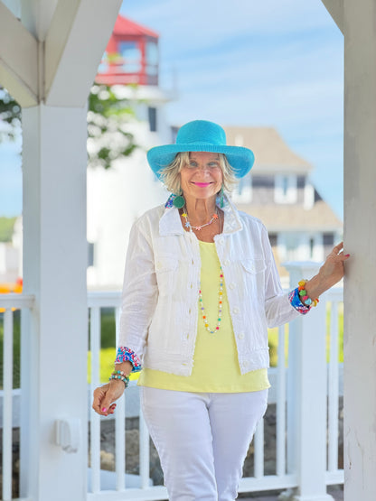 SEASIDE JEWELS LINEN JACKET