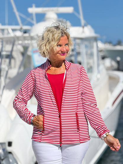 REGATTA RED STRIPE JACKET