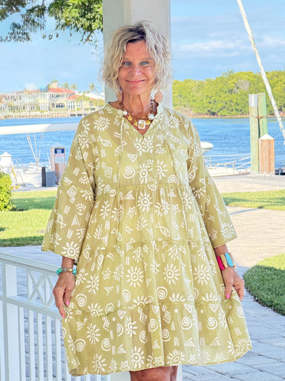 SOUTHERN CHARM COTTON DRESS