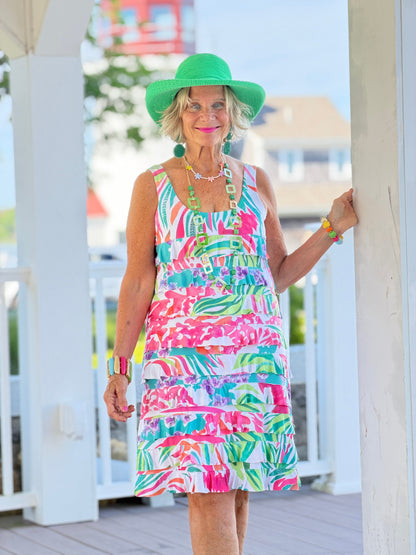 PINK PARADISE GARDEN CHA CHA DRESS