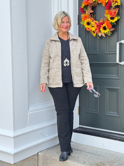 OATMEAL TWEED JACKET
