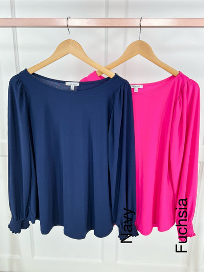 Make it Magical Women's Boat Neck Long Sleeve Top