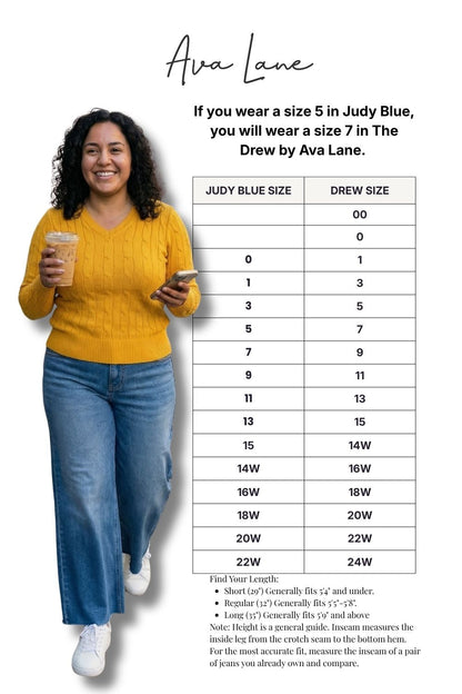The Drew Low-Rise Tummy Control Wide Leg Jeans - Three Inseams