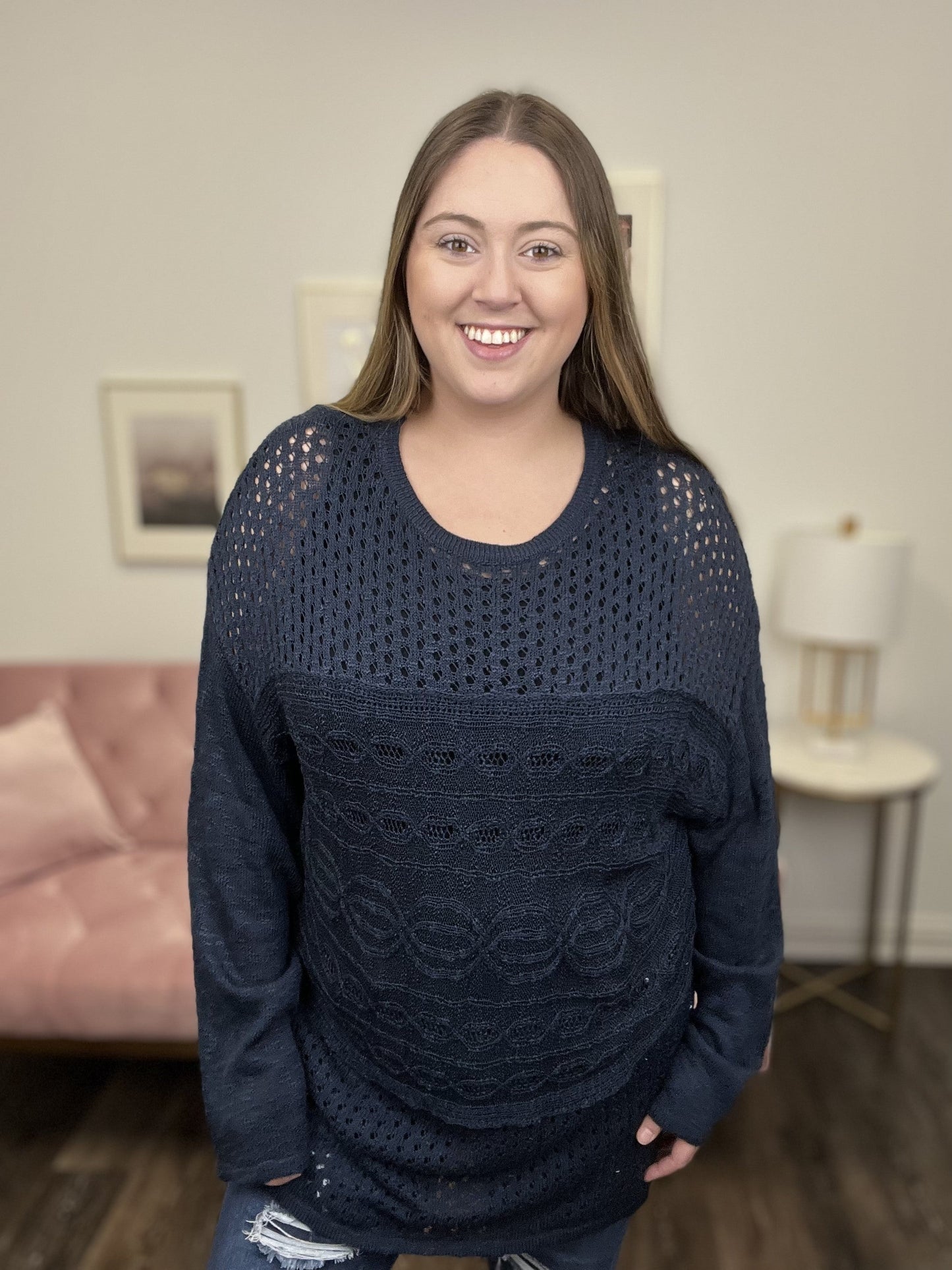 Comfortably Cute Women's Crew Neck Sweater