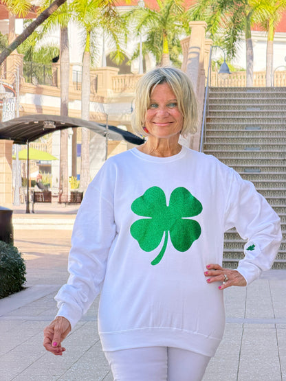 St Patricks Day Glitter Sweatshirt/Irish