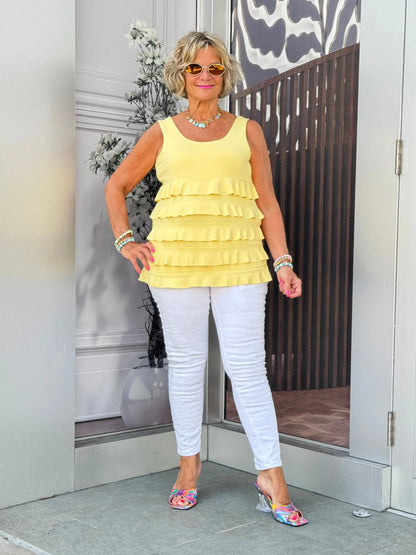 LULU-B YELLOW CHA CHA TANK