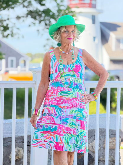 PINK PARADISE GARDEN CHA CHA DRESS