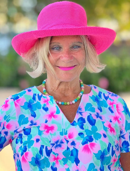 Pink Beach Bling Necklace
