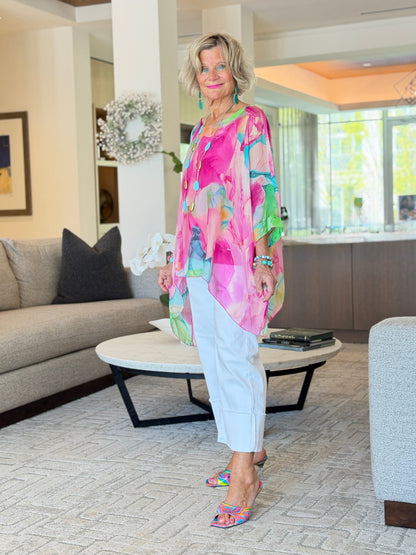 Sofia Zing Silk Kaftan