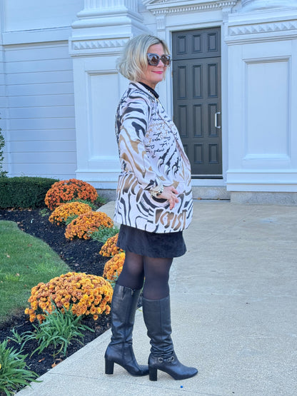 One Size Fierce Panther Print Blazer