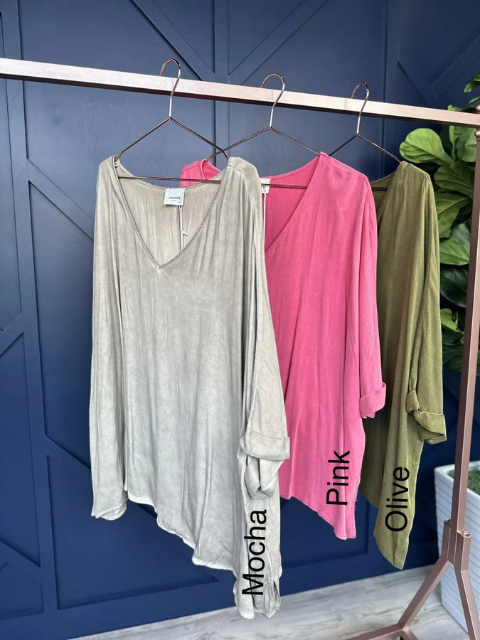 Utmost Comfort Women's Oversized Smooth Long Sleeve Top