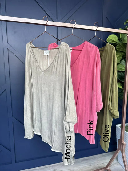 Utmost Comfort Women's Oversized Smooth Long Sleeve Top