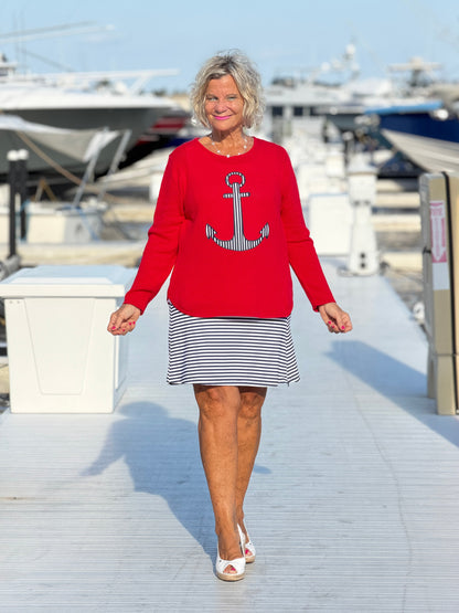 NAUTICAL STRIPE SWEATER