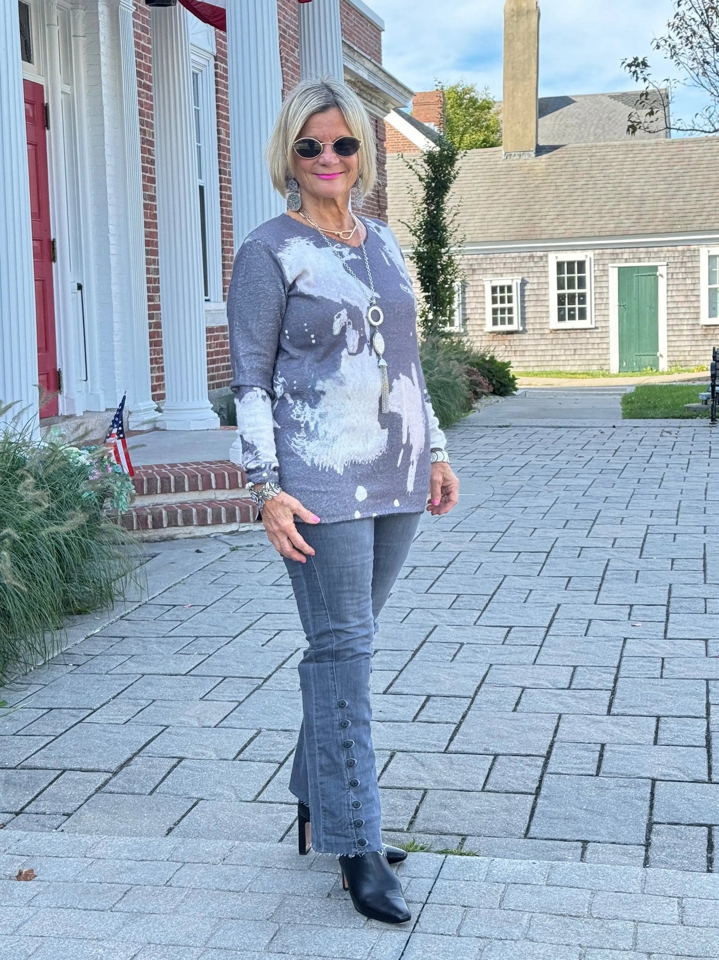SHADES OF GRAY SWEATER