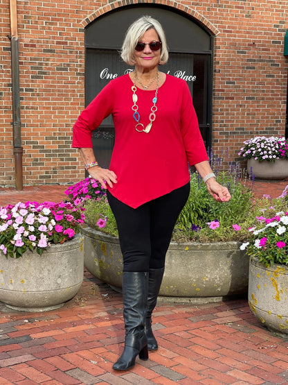 LULU-CRIMSON ASYMMETRIC TOP