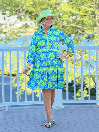 SEA GLASS TREASURE COLLLAR DRESS