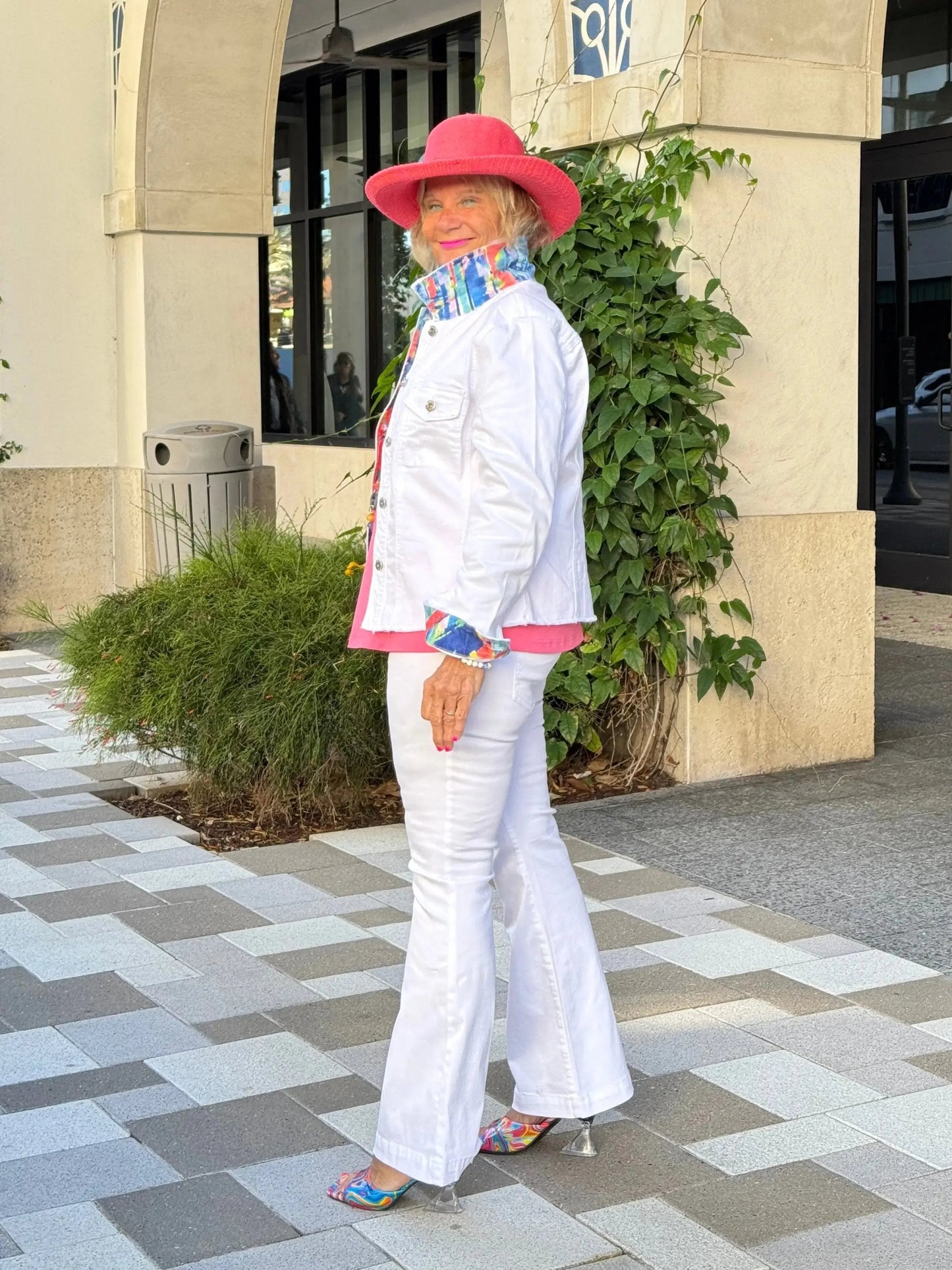 NEXT LEVEL WHITE FLARE JEANS
