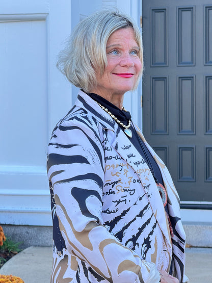 One Size Fierce Panther Print Blazer