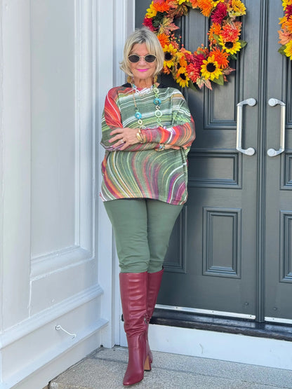 OLIVE POCKET LEGGINGS