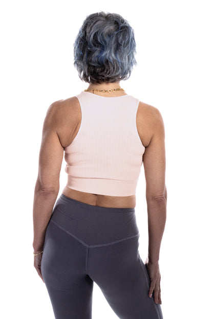 Women's V-Neck Ribbed Bralette