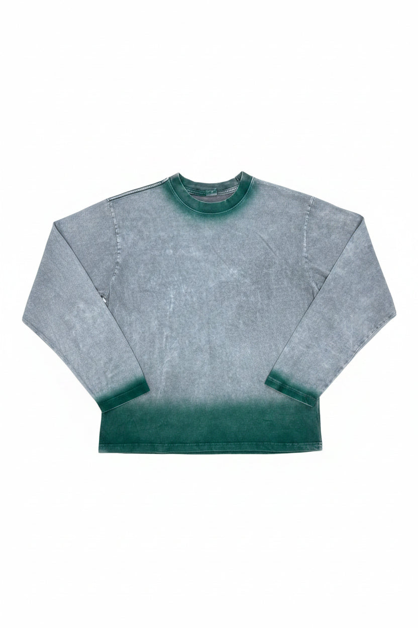Grey/Green Two-Tone Long Sleeves