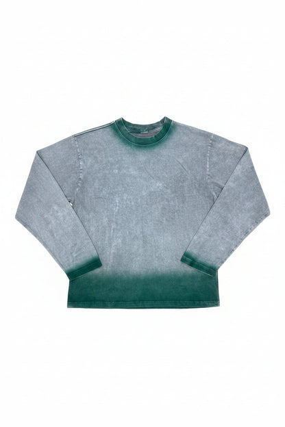 Grey/Green Two-Tone Long Sleeves