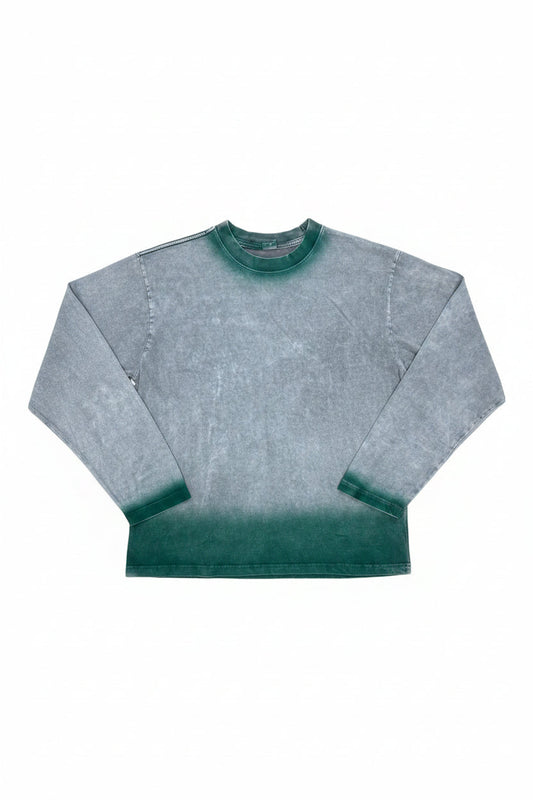 Grey/Green Two-Tone Long Sleeves