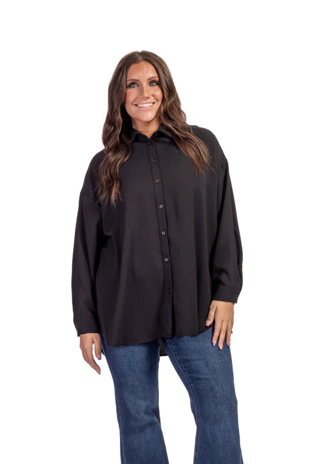 Women's Collar Long Sleeve Top
