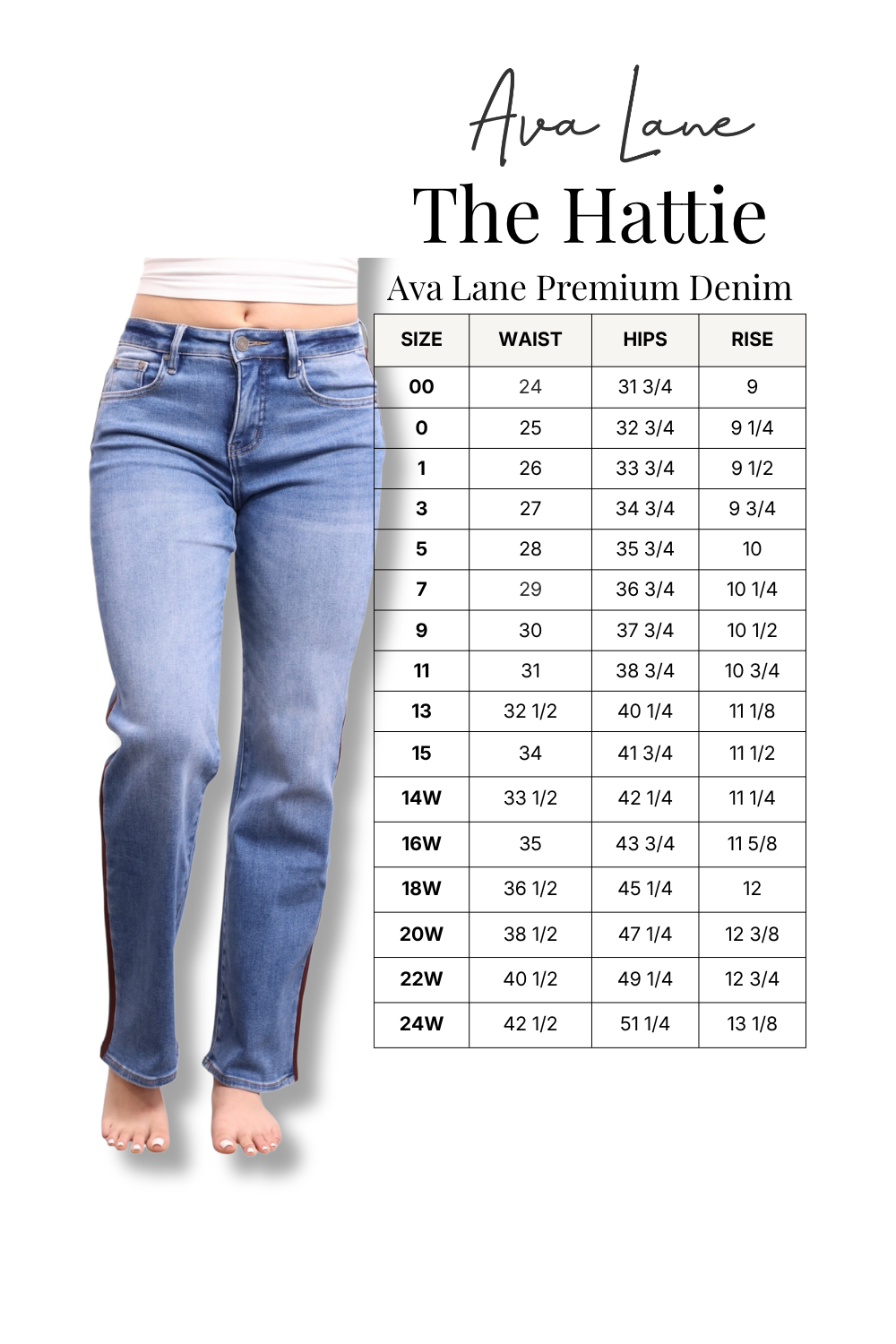 The Hattie Mid-Rise Tummy Control Relaxed Straight Leg Jeans
