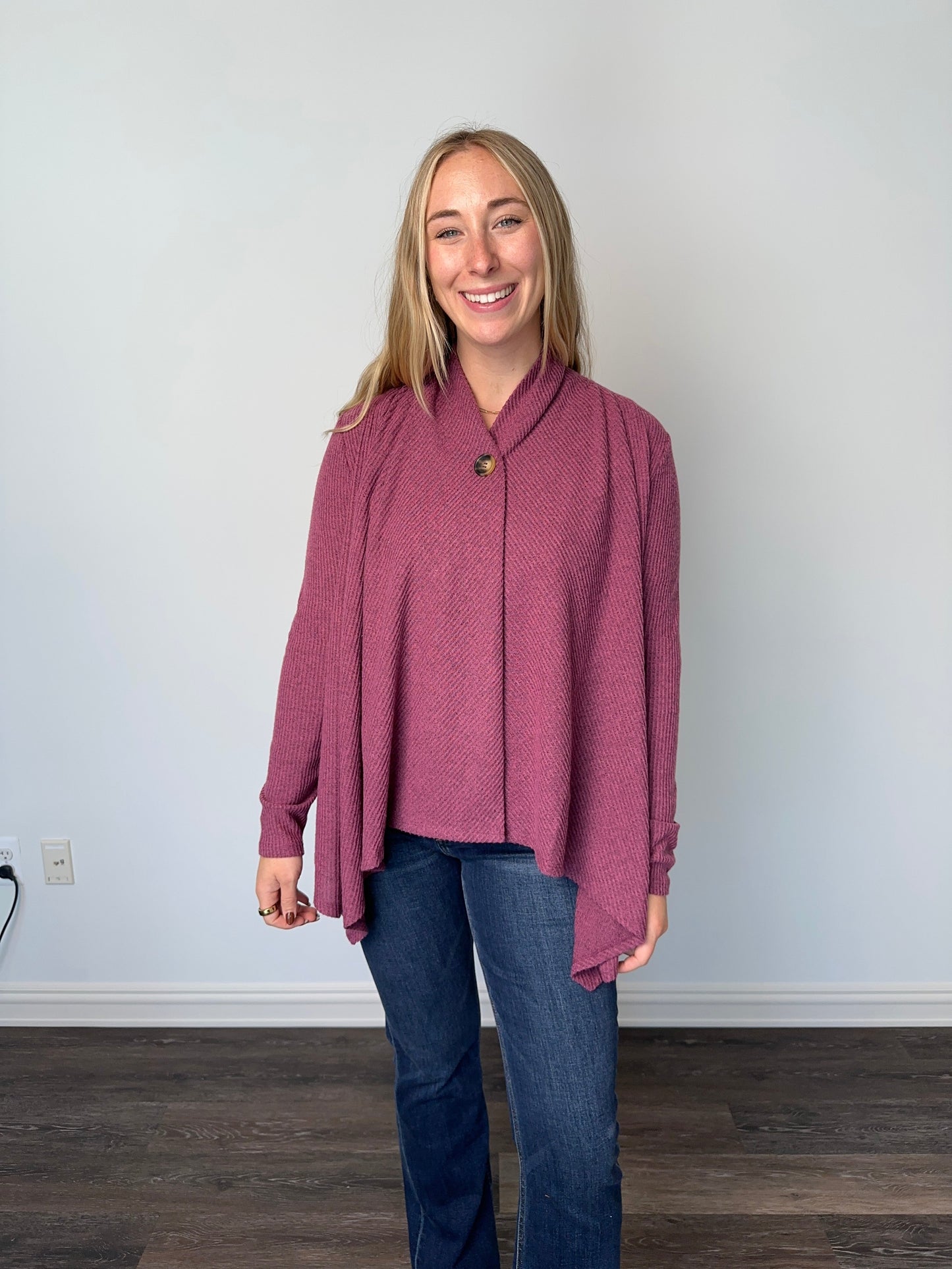 Women's Bliss Button Front Wrap Top