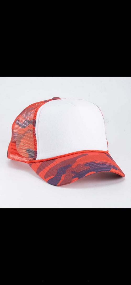 Red Camo Hats