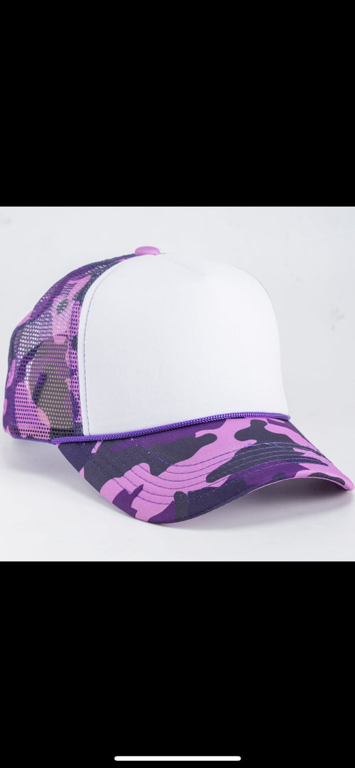 Purple Camo Hats