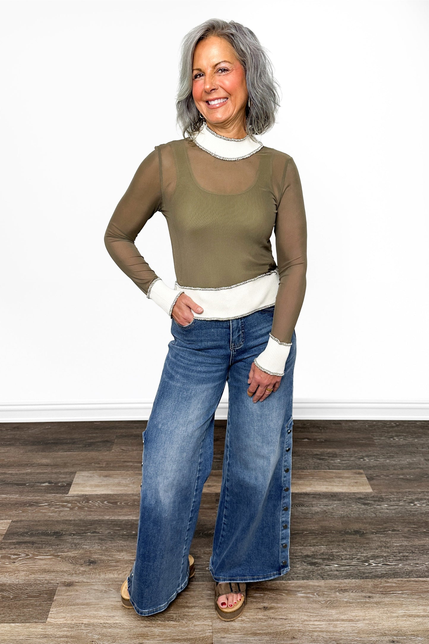 ALB Custom Women's Lightweight Mesh Long Sleeve Top