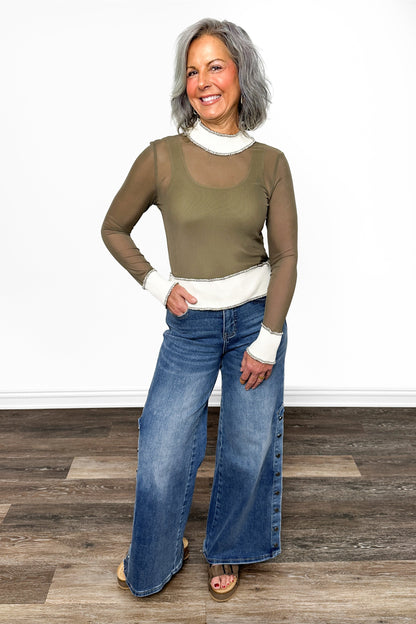 ALB Custom Women's Lightweight Mesh Long Sleeve Top